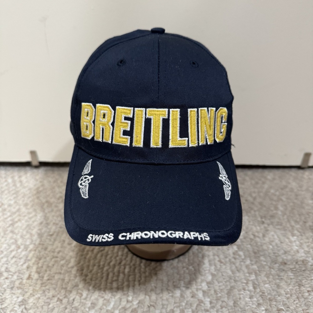 Breitling Hat Blue Embroidered Wings Adjustable SnapBack Logo Cap OSFA